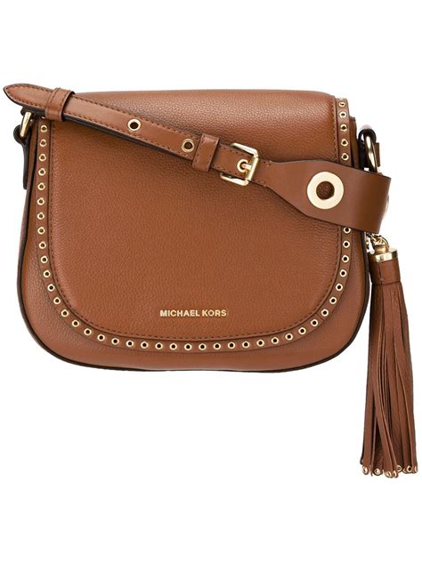 michael kors brooklyn saddle bag|michael kors saddle crossbody bag.